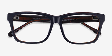 Navy Brown Shuffle -  Acétate Lunettes de vue