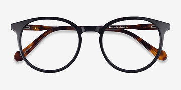 Black Tortoise Saturn -  Acetate Eyeglasses