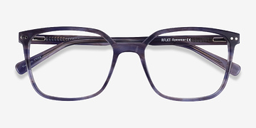 Blue Striped Conscious -  Classiques Écoresponsables Lunettes de vue
