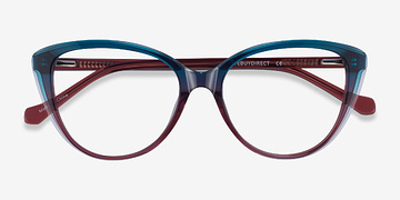 Blue Burgundy Destin -  Acetate Eyeglasses