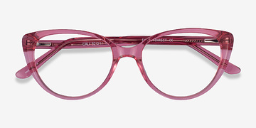 Clear Pink Cali -  Acetate Eyeglasses