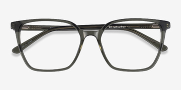 Clear Green Nobel -  Acetate Eyeglasses