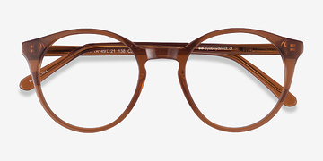 Clear Brown Latta -  Acetate Eyeglasses