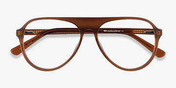 Clear Brown Percussive -  Acetate Eyeglasses