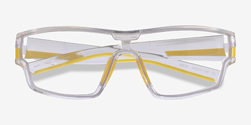 Clear Yellow Weld -  Plastic Eyeglasses