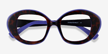 Tortoise Purple Troupe -  Metal Eyeglasses