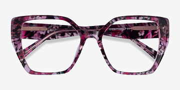 Red Floral Tulipa -  Acétate Lunettes de vue