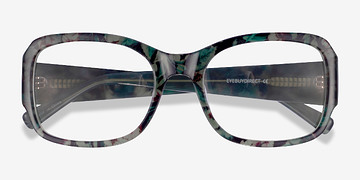 Green Floral Viola -  Acetate Eyeglasses