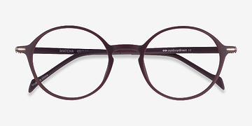 Marron foncé Matcha -  Plastique Lunettes de vue