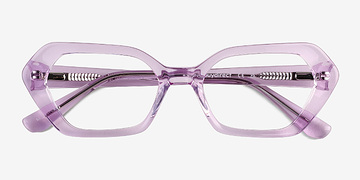 Crystal Mauve Lucille -  Acetate Eyeglasses