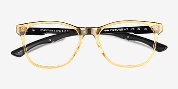 Crystal Yellow  Fortitude -  Metal Eyeglasses