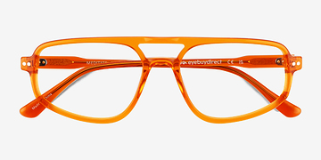 Crystal Orange Meditate -  Acetate Eyeglasses