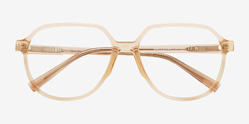 Clear Orange Serene -  Plastic Eyeglasses