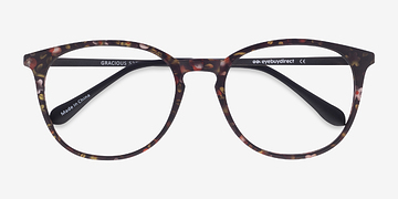 Pink Floral Gracious -  Colorful Plastic, Metal Eyeglasses