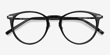 Black Iris -  Lightweight Metal Eyeglasses