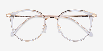 Clear Hollie -  Fashion Plastic, Metal Eyeglasses