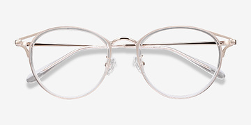 Transparent Dazzle -  Légèreté Acetate, Metal Lunettes de vue