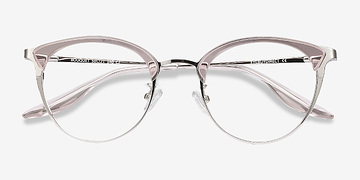 Pink Silver Bouquet -  Vintage Acetate, Metal Lunettes de vue