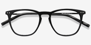 Black Distance -  Lightweight Acetate, Metal Eyeglasses