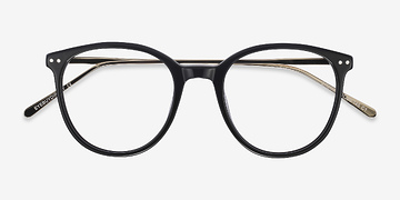Noir Oriana -  Acetate, Metal Lunettes de vue