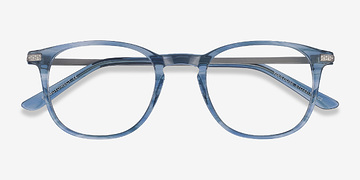 Bleu Toulouse -  Coloré Acetate, Metal Lunettes de vue
