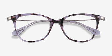 Purple Tortoise Idylle -  Lightweight Metal Eyeglasses