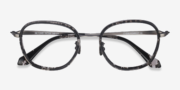 Gray Floral Beyond -  Métal Lunettes de vue