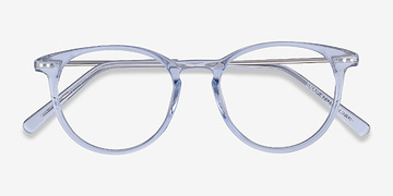 Clear Blue Snap -  Légèreté Acetate, Metal Lunettes de vue
