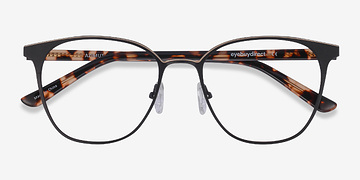 Black Azimut -  Acetate, Metal Eyeglasses