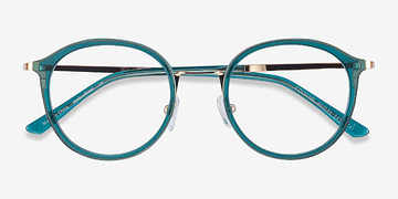 Vert Colman -  Coloré Acetate, Metal Lunettes de vue