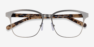 Matte Silver Tortoise Intense -  Geek Acetate, Metal Lunettes de vue