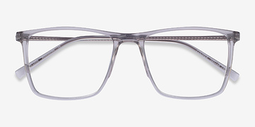 Clear Gray Cooper -  Geek Metal Eyeglasses