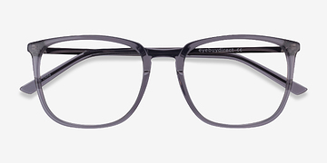 Clear Gray  Silver Domenico -  Metal Eyeglasses
