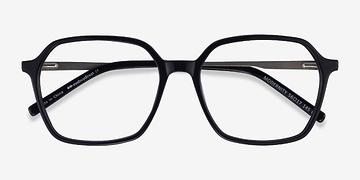 Black Silver Modernity -  Metal Eyeglasses
