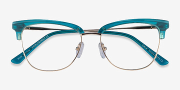 Aqua & Gold Gala -  Acetate, Metal Lunettes de vue