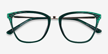 Clear Green Azur -  Coloré Métal Lunettes de vue