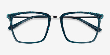 Teal Metaphor -  Coloré Métal Lunettes de vue
