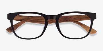 Dark Brown & Wood Tongass -  Mixed Wood Eyeglasses