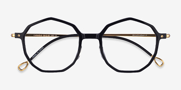 Black Gold Carmelo -  Metal Eyeglasses