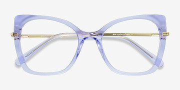 Clear Blue Purple Delancey -  Métal Lunettes de vue