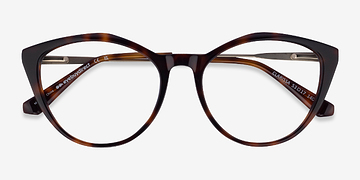 Tortoise Clarissa -  Metal Eyeglasses