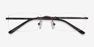 Brown Edison -  Lightweight Metal Eyeglasses
