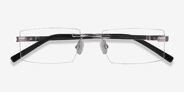 Argenté Encrypt -  Légèreté Métal Lunettes de vue