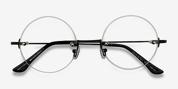 Noir Palo Alto -  Vintage Métal Lunettes de vue