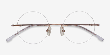 Or rose Altus -  Vintage Métal Lunettes de vue