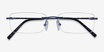 Navy Earl -  Metal Eyeglasses
