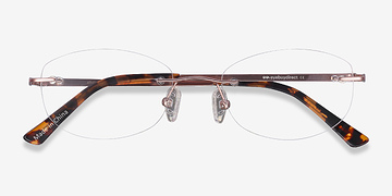 Or rose Athena -  Légèreté Métal Lunettes de vue