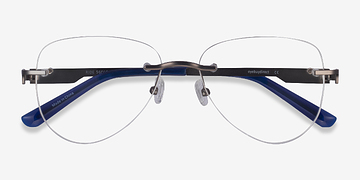 Gunmetal Blue Ride -  Métal Lunettes de vue
