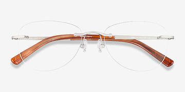 Silver Smooth -  Titanium Eyeglasses