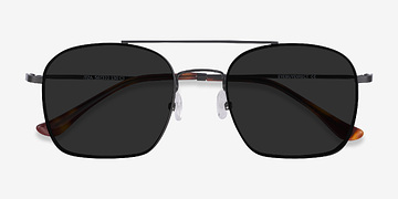 Noir Itza -  Vintage Métal Lunettes de soleil